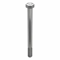 18-8 stainless steel hex head cap screw with A2, NL-19 material, 1/2"-13 coarse thread, 6-inch length, inch system. Meets ASME B18.2.1 dimensional standards. Used for fastening in industrial machinery, structural assemblies, and equipment