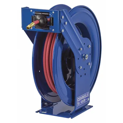 COXREELS Spring Return Hose Reel: 50 ft. (3/4" I.D.), 3/4 in FNPT, 300 psi Max Op Pressure - Truck-Mount Air or Water Spring-Return Hose Reels