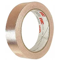 3M Conductive Electrical Tape: 3/4 in Wd, 18 yd Lg, 4 mil Thick, 600 V Volt Rating, Brown, Acrylic (MPN 1245-3/4X18)