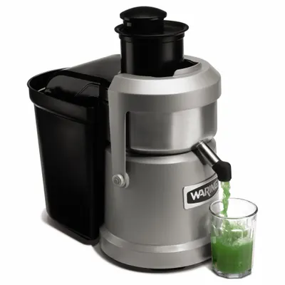 WARING COMMERCIAL WJX80XGR Single-Speed Juicer, 1 1/4 hp, 3 gal Capacity, Gray - Juicers