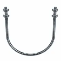 Standard U-Bolt: 7/8"-9 Thread Size, For Pipe Size 12 in, 16 1/16 in Inside Ht, Steel, Zinc-Plated (MPN U17273.087.1200)