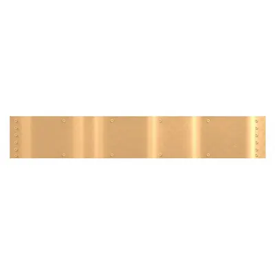 ROCKWOOD Mop Door Kick Plate, 34 in W x 6 in H, Bronze, K1050 6X34.10 - Mop Door Kick Plates