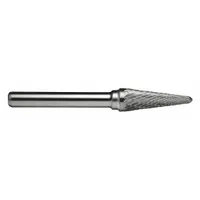 CLE-LINE Carbide Bur: Ball-Nosed Cone, SL-2, Double Cut, 5/16" x 7/8" Head, 1/4" Shank (MPN C17565)