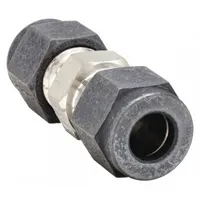 This single-ferrule stainless steel compression union from the CPI™ series connects two tubes of 5/16 in OD in a straight line. The compression x compression configuration creates a leak-tight seal for fluid and gas systems in instrumentation, process control, and hydraulic applications