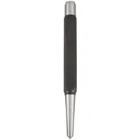 Center Punch: 5/32 in Tip Size, Square, 4 1/4 in Overall Lg, 1 1/2 in Taper Lg, Knurled Grip, Box (MPN 264E)