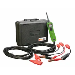Vehicle circuit tester for diagnosing electrical faults in cars, trucks, and equipment. Tests voltage, continuity, and components without back-probing connectors. Suitable for workshop and mobile service use.