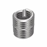 Screw-locking tangless helical insert for repairing or reinforcing threads in metal components. Features 18-8 stainless steel construction with a plain finish, 1/4"-28 fine thread, and right-hand direction. Tensile strength range of 200,000 to 250,000 psi. Supplied in a 100-piece pack. Suitable for use in automotive, aerospace, and industrial maintenance applications