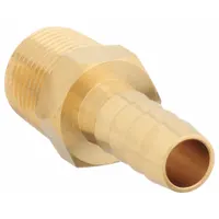SPEEDAIRE Barbed Hose Fitting: For 1/4 in Hose I.D., Hose Barb x NPT, 1/4 in x 1/4 in Fitting Size (MPN 6AFP0)