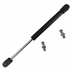 Gas strut replacement part for Westward power tools. Provides controlled lifting and damping force to maintain stable positioning of tool components during operation and maintenance. Fits Westward models 2CZX3, 2CZX6, 2CZX7, and 2CZX8.