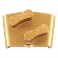 HUSQVARNA Concrete Grinding Tools: Hard, 25 Grit, Gold, 2 Segments, Clockwise/Counterclockwise, 3 PK (MPN 546332401)