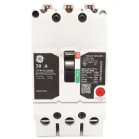 GE Molded Case Circuit Breaker: 30 A Amps, 65kA at 277/480V AC, Fixed, Lug, ABC, Std, 3 Poles (MPN TEYL3030B)
