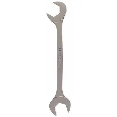 PROTO Open End Wrench: Alloy Steel, Chrome, 1 1/8 in Head Size, 11 in Overall Lg - SAE, Double End, Open End Wrenches