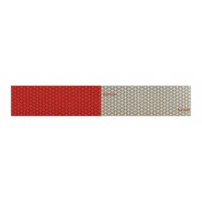 ORALITE Reflective Tape: Construction/Emergency Vehicles/Trucks and Trailers, Red/White - Vehicle Reflective Strips