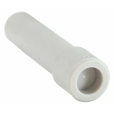 SMC Push-Fit Cap: 8 mm OD Size, Tube Stem, Polybutylene Terephthalate, 39 mm Overall Lg - Polybutylene & Brass Tube Fittings
