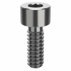 Inch-system standard socket head cap screw with #6-32 thread, 3/8 in length, right-hand thread, and 7/64 in drive size. Made from 316 stainless steel (H5) with plain finish. Used for fastening components in machinery, equipment, and assemblies requiring corrosion resistance.