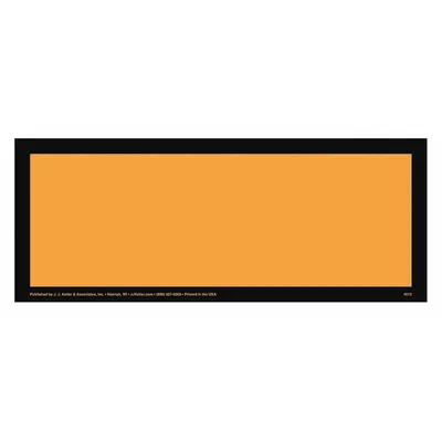 JJ KELLER Hazmat ID Placard: Vinyl (MPN 1013) - Blank Placards