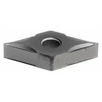 Diamond indexable turning insert for precision turning operations on lathes. Designed for machining ferrous and non-ferrous materials, providing a sharp cutting edge and long tool life. Suitable for applications requiring tight tolerances and surface finish