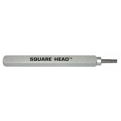 WYCO Square Vibrator Head: W995G1T, 13 1/2 in Overall Lg, 1 in Overall Wd - Replacement Heads for Concrete Vibrators