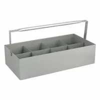 Nipple Caddy: Steel, 8 Compartments, 5 1/16 in H, 20 1/8 in W, 20 in Lg (MPN 35XR73)