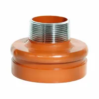 GRUVLOK Metal Pipe Elbow: Concentric Reducer, 6 in x 2 in, Grooved x Threaded, 4 in Lg (MPN 0390138303)