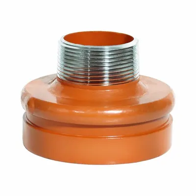 GRUVLOK Metal Pipe Elbow: Concentric Reducer, 6 in x 2 in, Grooved x Threaded - Grooved Pipe Fittings