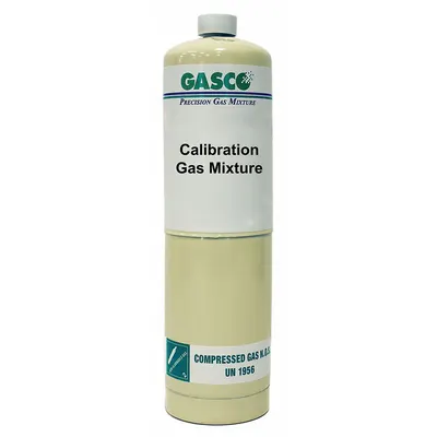 GASCO Calibration Gas: Air, 150 ppm CO2, 17 L, Disposable, CGA 600 - Calibration Gases for Portable Gas Detectors
