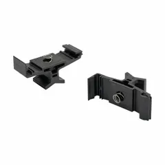 Mounting carrier and clip for pipe markers. Constructed of glass filled nylon with a 316 Type Stainless Steel spring. Features a self-locking strapping tag fastener type for secure attachment to pipes or conduits.