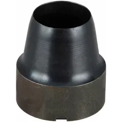 Round hollow punch with 1 in shank diameter and 1 in overall length. Designed for cutting holes in cloth, gasket metal, light sheet metal, and vinyl. Commonly used in gasket fabrication and light sheet metal work.