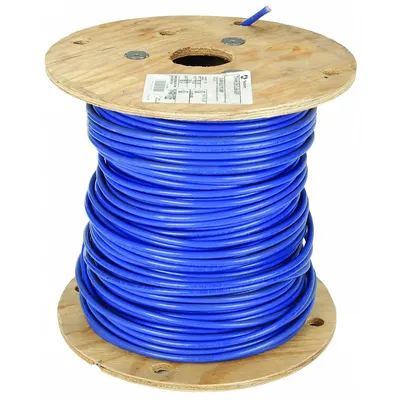 SOUTHWIRE 2 AWG THHN/THWN Copper Building Wire, 600 V, Stranded, Blue, 500 ft - Copper THHN/THWN Building Wires