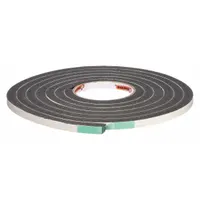 FROST KING Weather Seal: Flat, Self-Adhesive Mounting, Std, Rubber Foam, 10 ft Overall Lg, Black (MPN R512H)