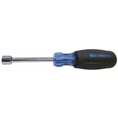 Standard nut driver with a 9 mm metric tip size for driving hex nuts and bolts. Features a straight, round shank without a magnetized tip. The hollow shank accommodates long threaded rods. Suitable for assembly, maintenance, and repair tasks.