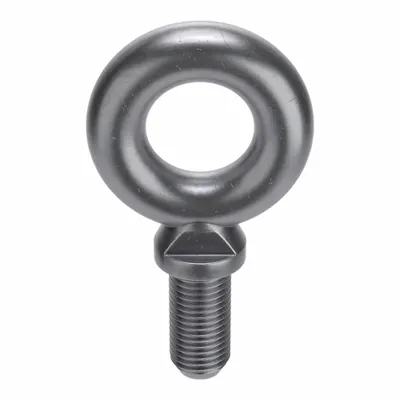 KEN FORGING Machinery Eye Bolt: With Shoulder, Steel, Plain, 3/4"-10 Thread Size, 6 in Thread Lg - Machinery Eye Bolts with Shoulder
