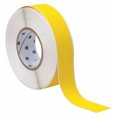 BRADY Wraparound Label: Polyimide, Black on Yellow - Brady Continuous Label Rolls