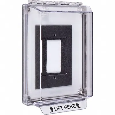 SAFETY TECHNOLOGY INTERNATIONAL STI-14300NC Clear Polycarbonate - Covers for Alarms & Wall Fixtures