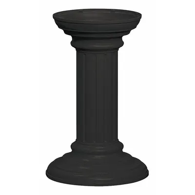 SALSBURY INDUSTRIES Pedestal: Aluminum, Powder Coated, Black, Bolt Mounted - Mailbox Pedestals