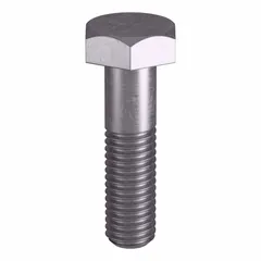 Structural bolt made to ASTM A193 Grade B8 material standards and ASME B18.2.1 dimensional standards. Thread size 1/2"-13, length 2 inches, inch system. Sold in a pack of 10, nut not included. Suitable for high-temperature and high-pressure applications such as flanged connections and pressure vessels.