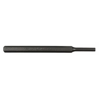 MAYHEW PRO Pin Punch: 1/4 in Tip Dia, 3/8 in Shank Wd, 1 1/4 in Taper Lg, 5 3/4 in Overall Lg - Flat-Tip Pin Removing Punches