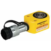 ENERPAC Hydraulic Ram: Single Acting, 10 ton Nominal Capacity, 0 in Nominal Stroke Lg, Steel (MPN RSM100)