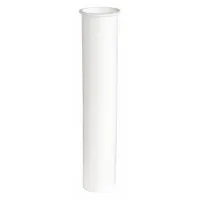 APPROVED VENDOR Tailpiece: Plastic, White, 1 1/2 in Nominal Pipe Size, 8 in Overall Lg, Flanged