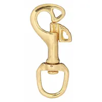 LUCKY LINE PRODUCTS Slide Bolt Snap: 1 Snaps, Slide Bolt, Bronze, 3/8 in Opening Size