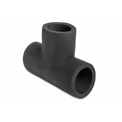 K-FLEX USA Oil-Resistant Buna-N Foam Rubber Insulation: Tee, 1 1/2 in Thick, 3/4 in ID - Buna-N/PVC Tee Insulation