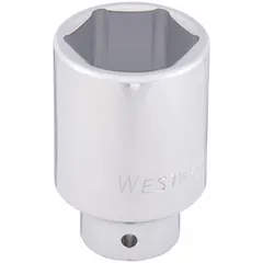 This 3/4" drive hand socket features a 1-5/8" SAE hex size, 6-point configuration, and deep profile for reaching recessed fasteners. The chrome finish provides corrosion resistance, while the friction retention mechanism secures the socket on the drive tool. Suitable for heavy-duty fastening and loosening in automotive, industrial, and construction applications.