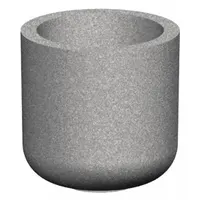 Planter Bollard: Circle, Gray, 30 in Overall Ht, Round Shape, Gray (MPN RP30X30)