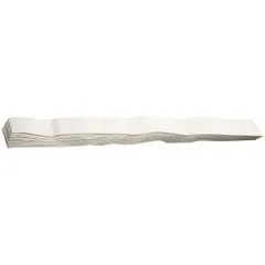 Pack of 200 paper filters for commercial juice extractors. Designed to separate pulp from juice, producing a smooth beverage. Suitable for high-volume foodservice operations requiring consistent filtration.