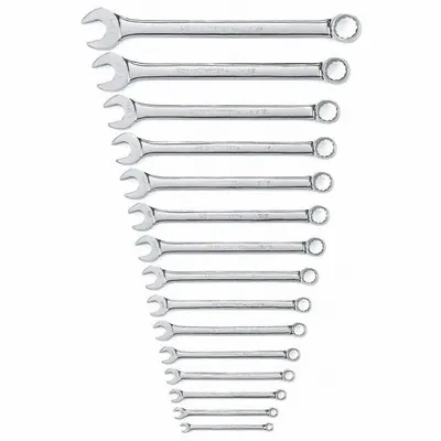 GEARWRENCH 15-Piece SAE 12-Point Combination Wrench Set - SAE 12-Point Combination Wrench Sets