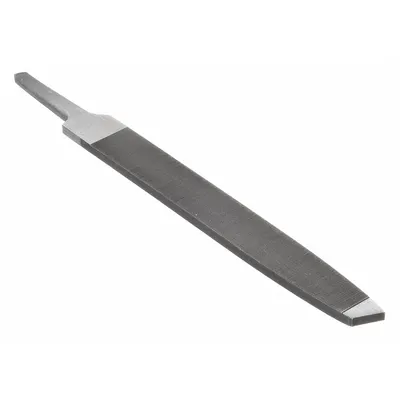 WESTWARD Mill File: Rectangular, Second Cut, 12 in Lg without Tang, 1 3/16 in Wd - Tapered Single-Cut Rectangular Files