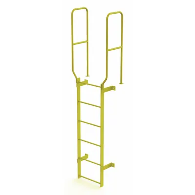TRI-ARC Walk-Thru Fixed Ladder, Steel, 6 Rungs, 28 in Wide - Fixed Ladders