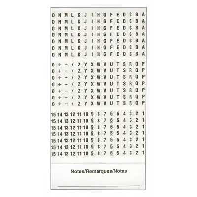 3M SPB-02 Preprinted Wire Marking Label Sheets