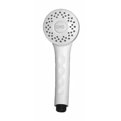 ENCORE Handheld Showerhead: ABS, White, 2 gpm Flow Rate - Handheld Showerheads