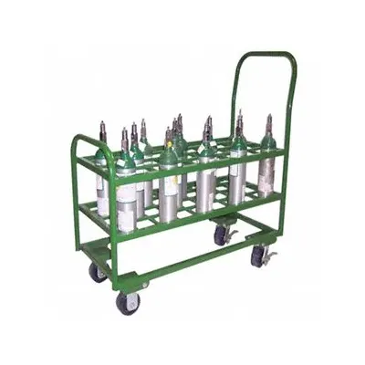 SAFTCART Four-Wheel Vertical Medical Cylinder Cart - Four-Wheel Vertical Medical Cylinder Carts
